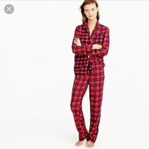 J. Crew Mixed Plaid Flannel Pajama Set